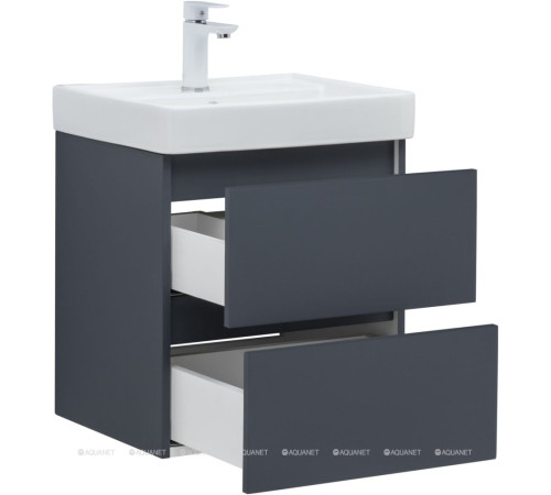 Тумба под раковину Aquanet Вега 2.0 50 2 ящика маренго 00337946