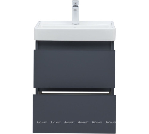 Тумба под раковину Aquanet Вега 2.0 50 2 ящика маренго 00337946