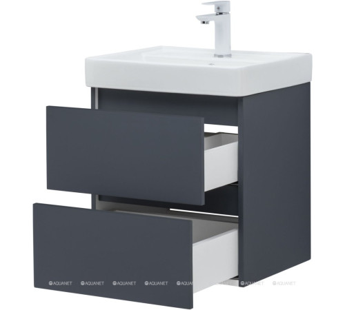 Тумба под раковину Aquanet Вега 2.0 50 2 ящика маренго 00337946