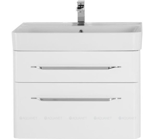 Тумба под раковину Aquanet Виченца 80 белый глянец 00196963