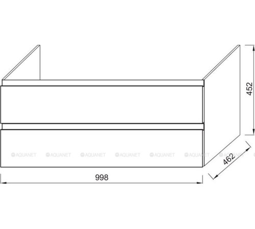 Тумба под раковину Jacob Delafon Madeleine 100 см белый блестящий EB1318-J5