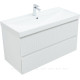 Тумба с раковиной Aquanet Альтера 100 белый матовый 00340710