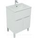 Тумба с раковиной Aquanet Алвита new 60 напольная 1 ящик 2 двери белый матовый 00274130