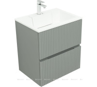 Тумба с раковиной Aquanet Джейн 60 мисти грин раковина Фортуна 00332521