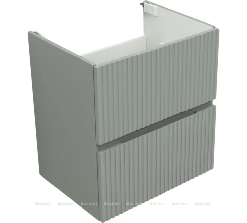 Тумба с раковиной Aquanet Джейн 60 мисти грин раковина Фортуна 00332521