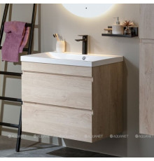 Тумба с раковиной Aquanet Нота New 75 дуб светлый 00335881