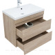Тумба с раковиной Aquanet Нота New 75 дуб светлый 00335881