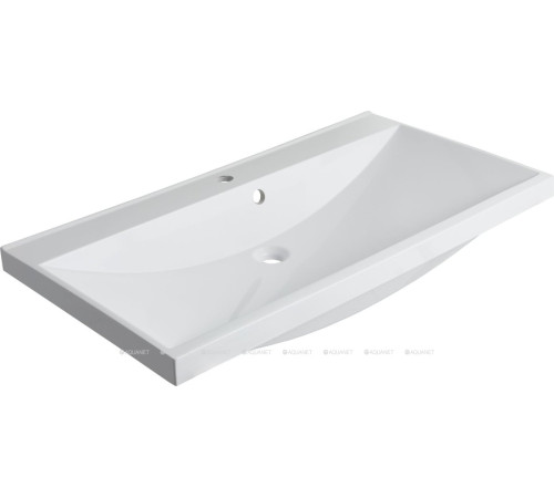 Тумба с раковиной Aquanet Нота New 90 напольная 2 ящика дуб светлый 00345804