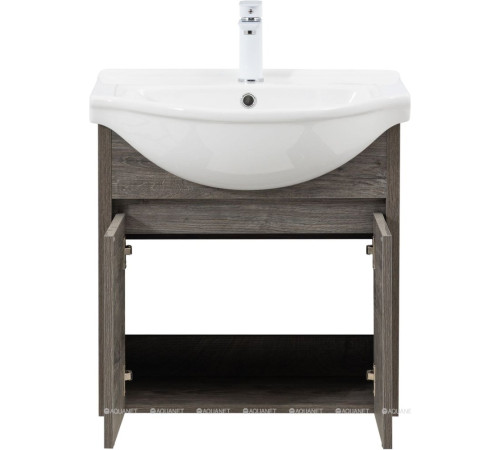 Тумба с раковиной Aquanet Сидней 60 дуб рошелье раковина Shenxin 00354987