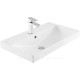 Тумба с раковиной Aquanet Слим 70 напольная 2 ящика белый сатин 00348180