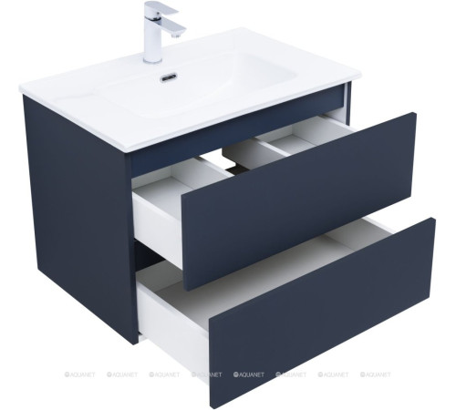 Тумба с раковиной Aquanet Вега 2.0 70 маренго 2 ящика с раковиной Ирис 00344738