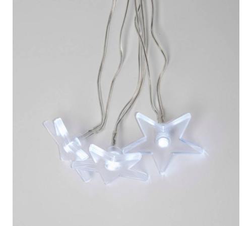 Гирлянда с насадками Uniel Снежинки 10 LED 2 м ULD-7920