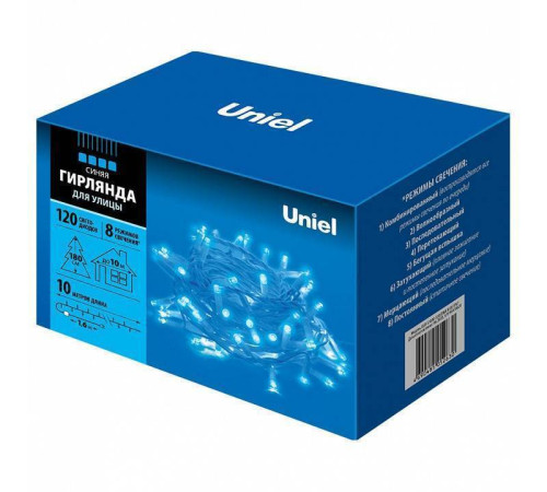 Гирлянда Нить Uniel ULD-S1000-120 10 м 120 LED IP20 теплый белый 07926