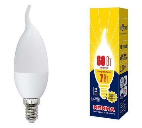 Лампа светодиодная Volpe E14 7Вт 4000K UL-00003800