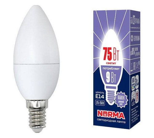 Лампа светодиодная Volpe E14 9Вт 6500K UL-00003802