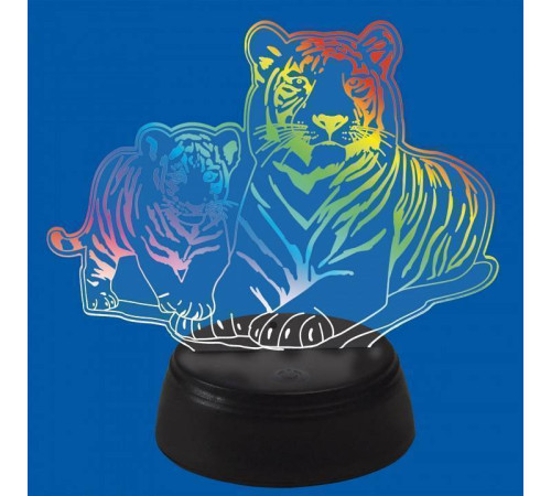 Зверь декоративный Uniel ULI-M508 RGB/3AA TIGER FAMILY/BLACK UL-00008403