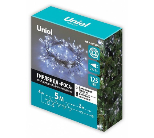 Гирлянда Нить Uniel ULD-S 5 м 50 LED IP20 теплый белый UL-00012121
