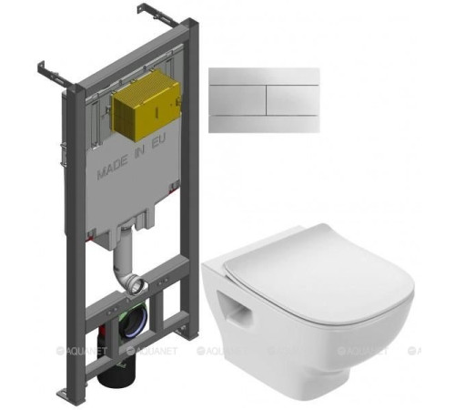 Комплект инсталляция Jacob Delafon с унитазом Struktura сиденьем и клавишей E21747RU-00