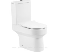 Унитаз-компакт безободковый BelBagno NORMA с сиденьем и бачком BB339CPR/BB2111SC