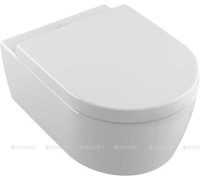 Унитаз подвесной Villeroy & Boch Avento 370x530 мм CeramicPlus с сиденьем 5656HRR1