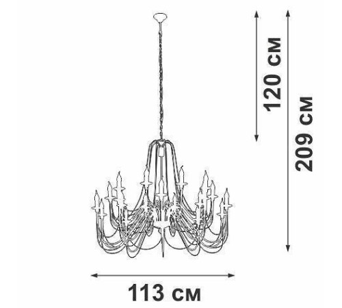 Подвесная люстра Vitaluce V1044 V1044-1/20