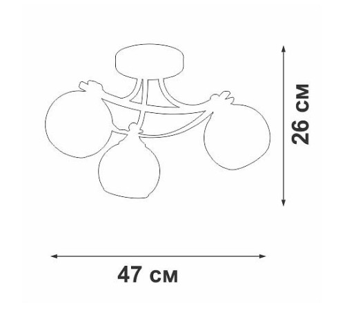 Потолочная люстра Vitaluce V2564 V2564-0/3PL