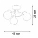 Потолочная люстра Vitaluce V2564 V2564-0/3PL