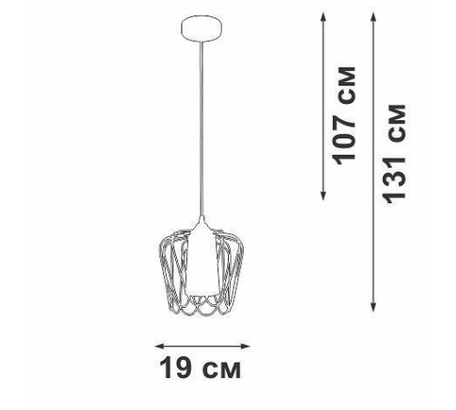 Подвесной светильник Vitaluce V2845 V2845-0/1S
