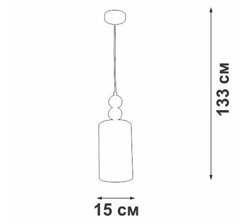 Подвесной светильник Vitaluce V2892 V2892-1/1S