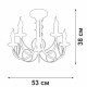 Люстра на штанге Vitaluce V3035 V3035-0/5PL