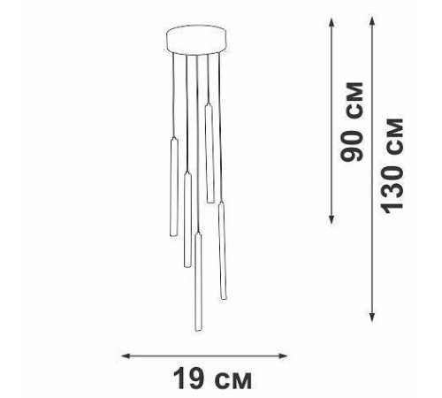 Подвесной светильник Vitaluce V3045 V3045-0/5S