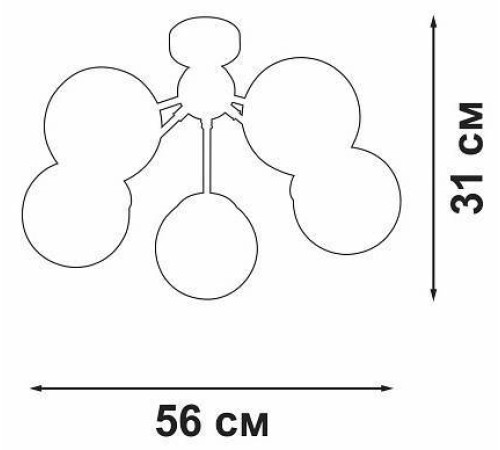 Потолочная люстра Vitaluce V3772 V3772-8/5PL