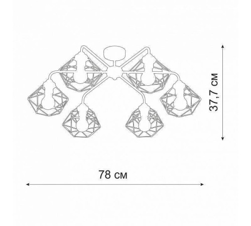 Потолочная люстра Vitaluce V42580 V42580-0/6PL