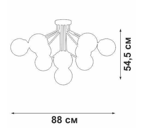Потолочная люстра Vitaluce V42870 V42870-8/10PL