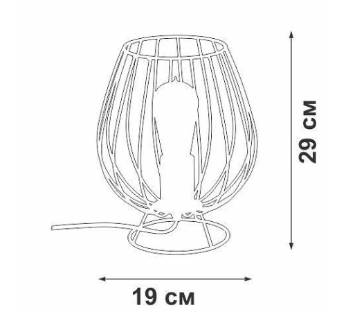 Настольная лампа декоративная Vitaluce V4296 V4296-0/1L