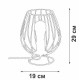 Настольная лампа декоративная Vitaluce V4296 V4296-0/1L