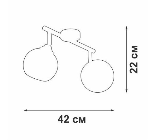 Спот Vitaluce 2 лампы V4313-0/2PL