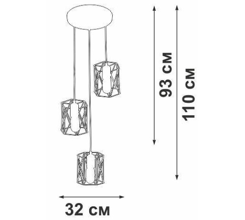 Подвесной светильник Vitaluce V4382 V43820-0/3S