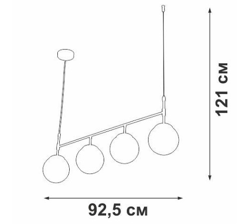 Подвесной светильник Vitaluce V46920 V46920-8/4S