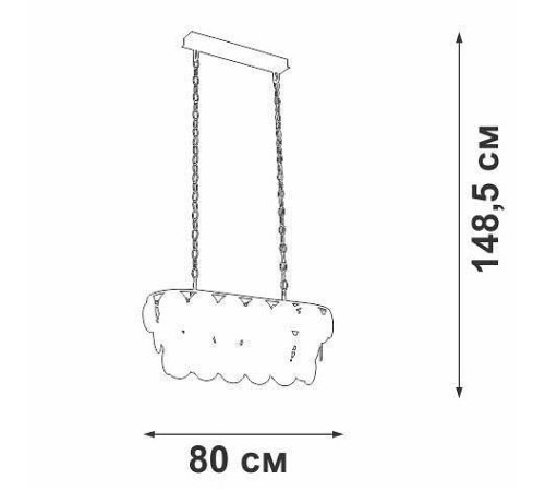 Подвесная люстра Vitaluce V5849 V5849-7/18