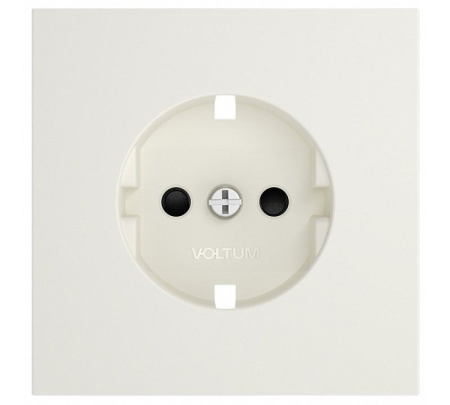 Накладка для розетки с заземлением и со шторками Voltum S70 VLS000713