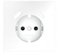 Накладка для розетки с заземлением и со шторками и 2хUSB type A и C Voltum S70 VLS001002