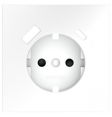 Накладка для розетки с заземлением и со шторками и 2хUSB type A и C Voltum S70 VLS001002