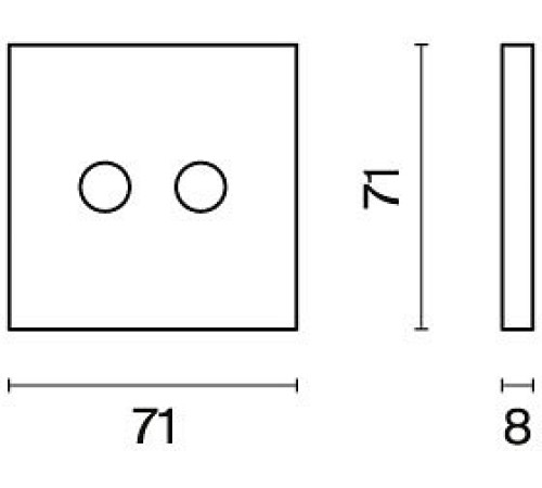 Накладка для ТВ-розетки и SAT-розетки Voltum S70 VLS001601