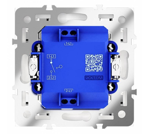 Выключатель одноклавишный без рамки Voltum S70 VLS010103
