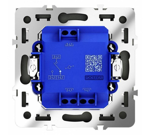 Выключатель проходной одноклавишный без рамки Voltum S70 VLS010306