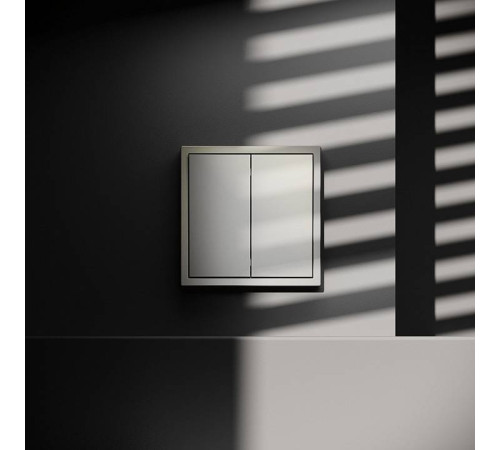 Выключатель проходной двухклавишный без рамки Voltum S70 VLS020304