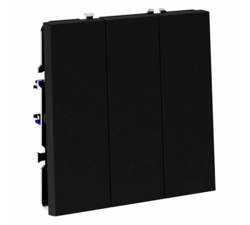 Выключатель трехклавишный без рамки Voltum S70 VLS030108