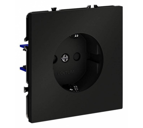Розетка с заземлением и со шторкой, без рамки Voltum S70 VLS040208