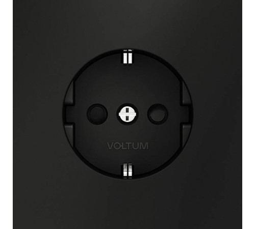 Розетка с заземлением и со шторкой, без рамки Voltum S70 VLS040208